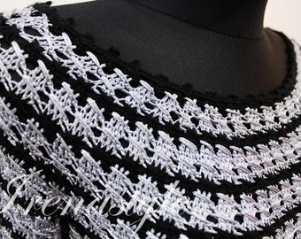 Gehaakte jurk MADE TO ORDER gehaakte jurk op maat, met de hand gemaakt, haak - zijde-rayon