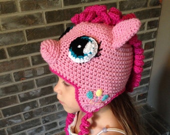 Pinkie Pie, My Little Pony, crochet hat **PATTERN ONLY**