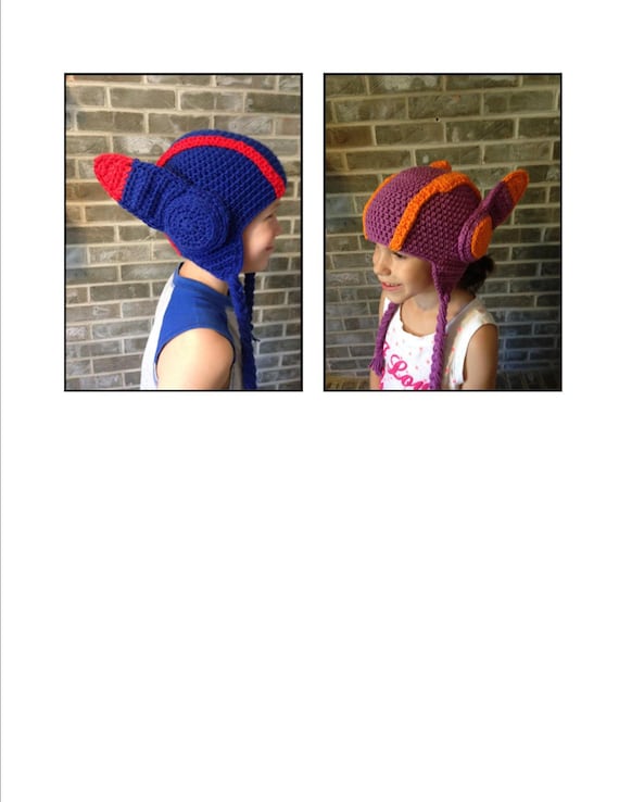 Hiro Hamada & Honey Lemon, Big Hero 6, crochet hat **PATTERN ONLY**, 2-in-1