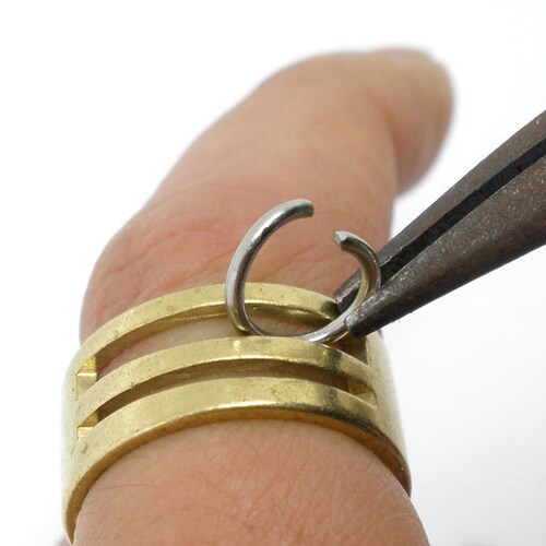 1 Jump Ring Opening Jewelry Tool Solid Brass Jump Rings Tools   m008-3