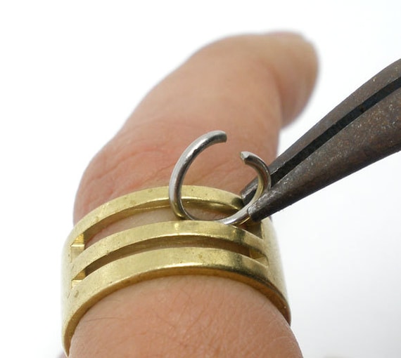 1 Jump Ring Opening Jewelry Tool Solid Brass Jump Rings Tools m008-3