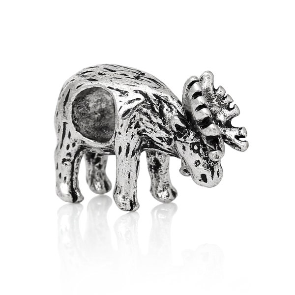 Moose European Bead Bracelet Charm Antique Silver 17 x 11 mm US Seller ts1579