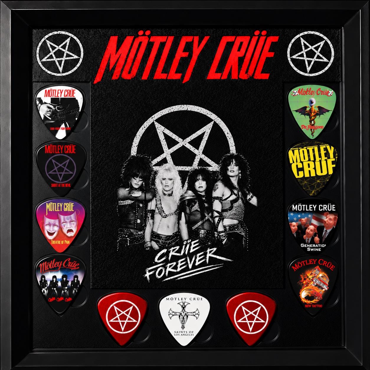 Motley Crue ギターピックセット　モトリークルー Mick mars guitar - Etsy 日本