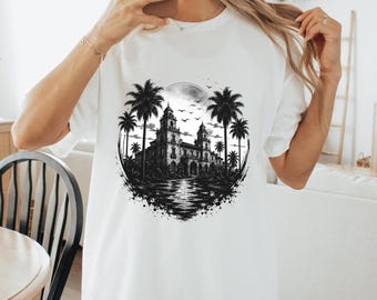 Camiseta Hotel California, Camiseta Vintage de Rock Clásico, Camiseta Retro de Hotel del Desierto, Top de Música de los 70 de Comfort Colors, Regalo de la Costa Oeste
