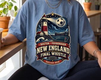 Camiseta de fútbol de Nueva Inglaterra 2026, camiseta de la final de Boston Foxborough, regalo para el aficionado al fútbol en el día del partido en la ciudad anfitriona de EE. UU.