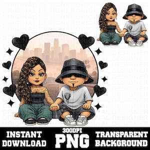 lil homies png, mijo png, chicana png, Chola kids png, cut file, homies sublimation, chola chibi png, 90s png, homies clipart, cholo cricut
