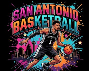San Antonio Basketball PNG, Playoffs Sublimation Design (Instant Download)