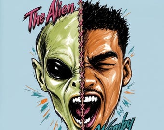 San Antonio Spurs finals PNG, Wemby The Alien Sublimation design