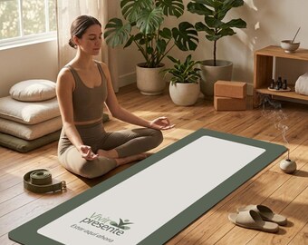 Vivir Presente Estar Aquí Ahora Rubber Yoga Mat | Mindfulness, Spanish Mantra