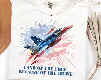 comfort colors jet patriotic t-shirt american flag graphic tshirt fourth of july tee 4th of july military freedom america 250 veteran tee