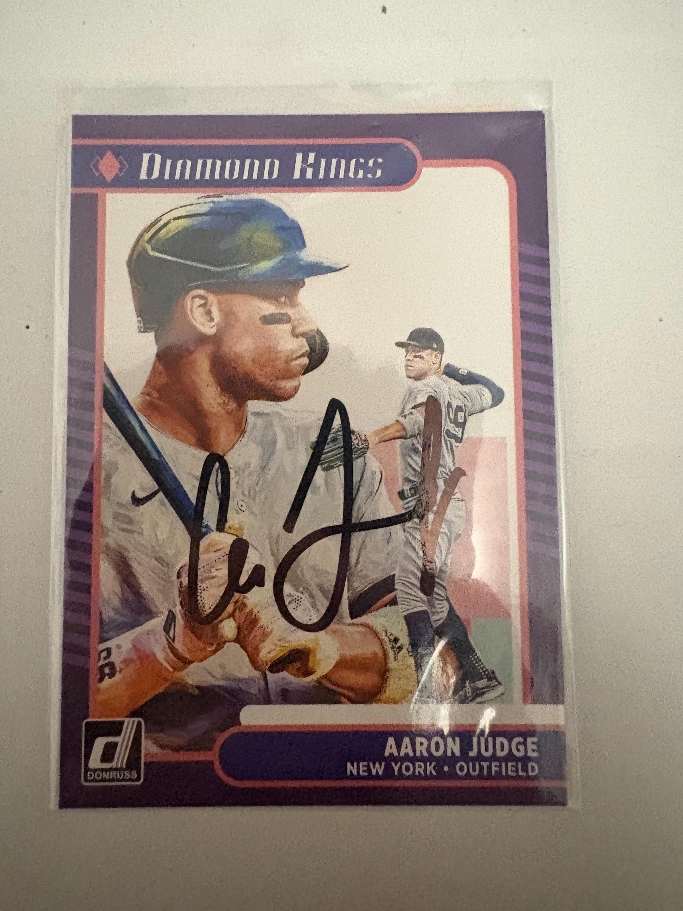 Aaron judge signed card - Etsy 日本