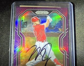 Autógrafo de Mike Trout con certificado