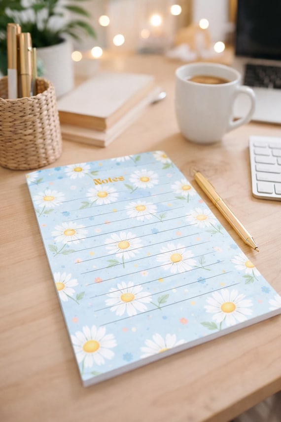 Floral Notepad A5 Printable