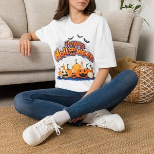 Happy Halloween Pumpkin Scene T-Shirt