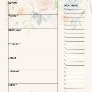 Meal plan | Quick and easy 7-day meal prep | 30-minute homemade meal plan | Grocery list included + instructions in French