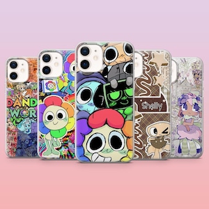 Etui na telefon Dandy's World z motywem Bassie Shelly do modeli iPhone 17Pro, 16, 15, 14, 13, 12, Samsung S26, S25, S24, S23Fe, A16, A56, Pixel 10, 9 Pro