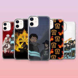 Fire Force Phone Case Shinra Kusakabe Anime Cover for iPhone 17Pro, 16, 15, 14, 13, 12, Samsung S26, S25, S24, S23Fe, A16, A56, Pixel 10, 9