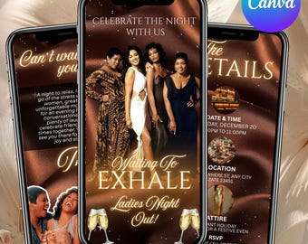 Waiting to Exhale Party, Girls Night Game, Movie Night Activity, Waiting to Exhale Ladies Night Fun, 90s Movies, Digital Download, Evite