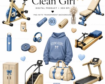 Clean Girl | Luxury Clipart Collection (Digital Download)