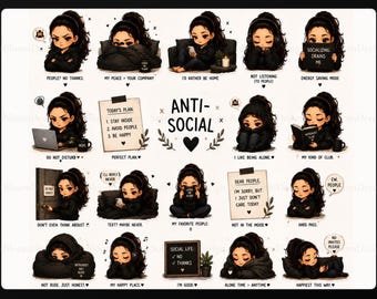 Low Battery Mood PNG Stickers | Relatable Chaos Digital Planner Pack (Digital Download)