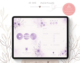 Minimalist Digital Planner Set | Daily, Weekly, Habit Tracker (A5, iPad) (Instant Download)