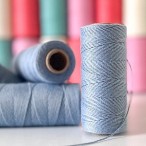 Full Spool of Solid Gray 100% Cotton 4-Ply Baker&#39;s Twine - 135 Yards