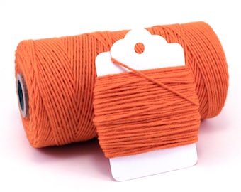 Orange Baker's Twine - Twine for Basketball Party Favors - Orange Wedding Twine - Rustic Twine - Carrot Colored - Solid Orange Divine Twine