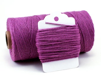 Purple Baker's Twine - Purple String for Favors - Purple Wedding Twine - Cotton - Solid Purple Divine Twine - Lavender Twine - Violet Twine