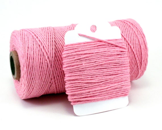 Light Pink Twine Baby Girl Gift Wrap Pink Cotton String 4-ply Pink