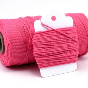 Dark Pink Baker's Twine - 4-Ply Cotton Favor String