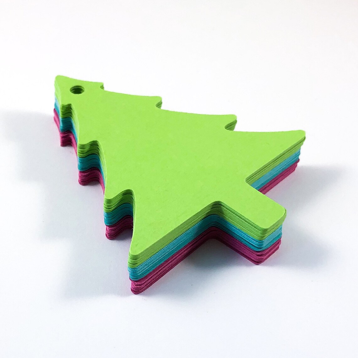 Blank Christmas Tree Tags Holiday DIY Gift Tags Pine Tree Etsy