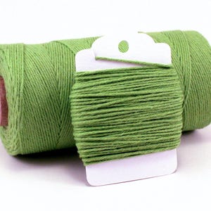 Green Baker's Twine - Solid Cotton Crafting String