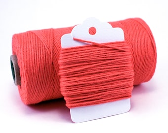 Coral Twine - Melon Colored Twine - Coral Divine Twine - Watermelon String - Tangerine Twine - Apricot Gift Wrap - Carrot Colored Twine