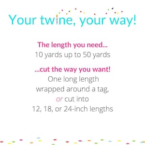 Gold and White Metallic Baker's Twine - 4-ply Sparkly String bild 5