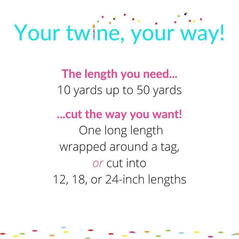 Gold and White Metallic Baker's Twine - 4-ply Sparkly String bild 5