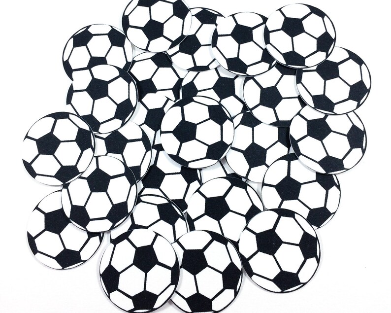 Soccer Confetti Soccer Party Decorations Soccer Table Confetti Soccer Baby Shower Decor Soccer Birthday Party Confetti image 2