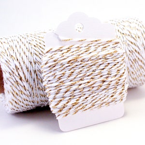 Gold Twine - Gold Bakers Twine - Gold String - Gold Metallic Twine - Sparkly String - Gold Shiny String - Gold Metallic Divine Twine - 4-ply