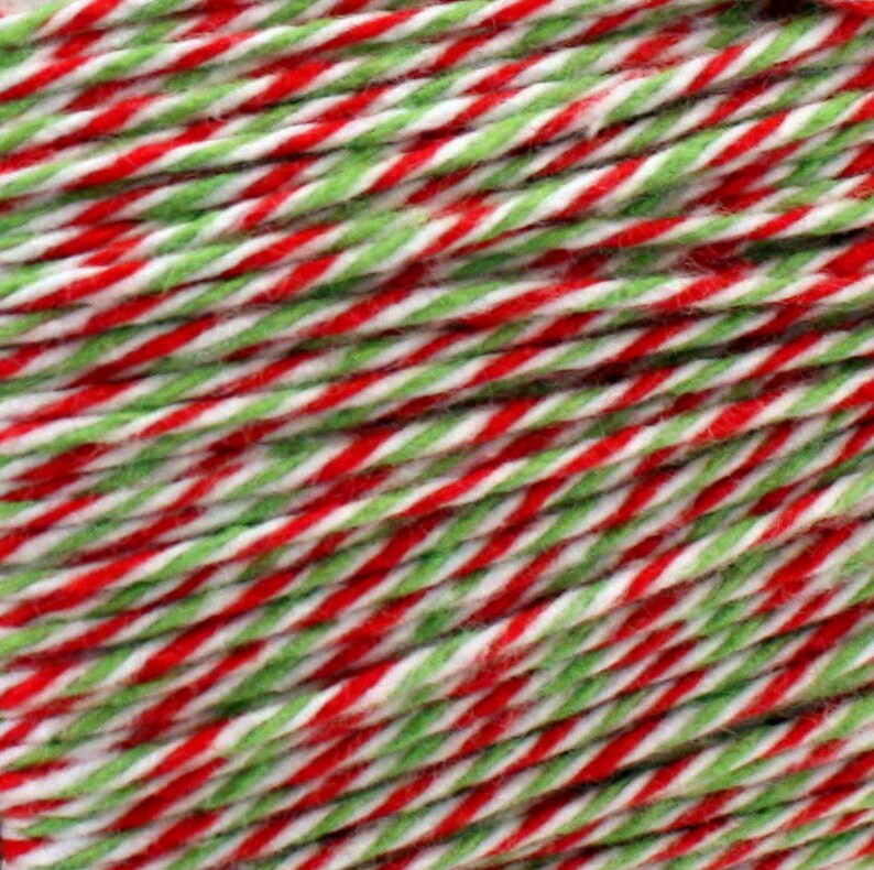 Christmas Gift Wrap Christmas Bakers Twine Red and Green Twine Christmas Tag String Holiday Twine Christmas Card Twine 4-ply image 2