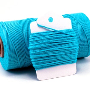 Aqua Twine - Blue Twine - Aquamarine String - Blue Cotton Baker&#39;s Twine - Turquoise String - Divine Twine - Aqua String - Something Blue
