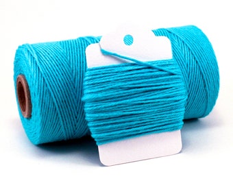 Aqua Twine - Blue Twine - Aquamarine String - Blue Cotton Baker's Twine - Turquoise String - Divine Twine - Aqua String - Something Blue