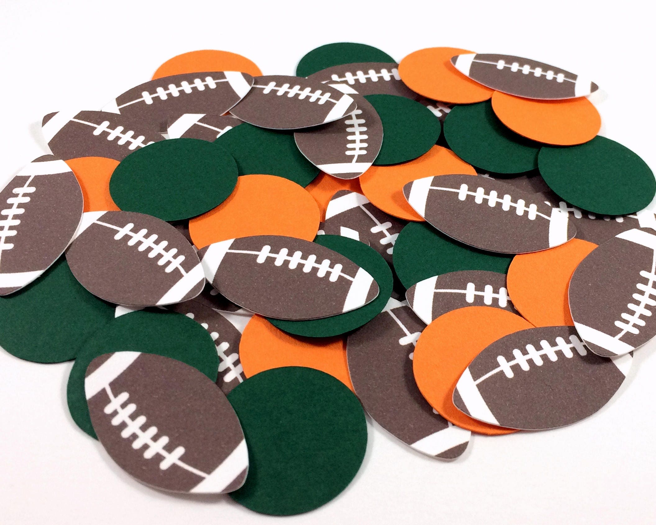 Football Confetti Football Party Decorations Football Etsy