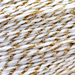 Gold and White Metallic Baker's Twine - 4-ply Sparkly String bild 2