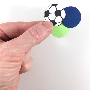 Soccer Confetti Soccer Party Decorations Soccer Table Confetti Soccer Baby Shower Decor Soccer Birthday Party Confetti image 3