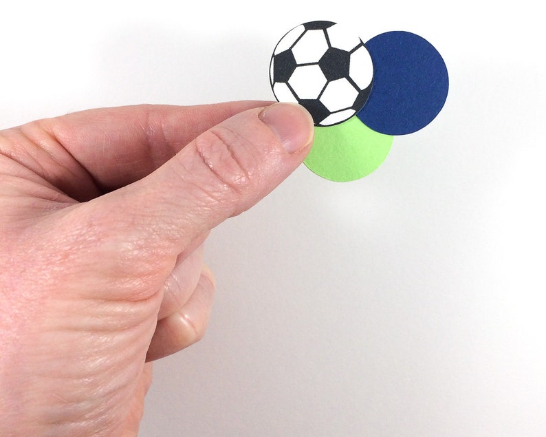 Soccer Confetti Soccer Party Decorations Soccer Table Confetti Soccer Baby Shower Decor Soccer Birthday Party Confetti image 3