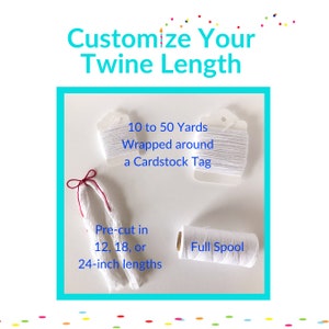 White Twine White String Pure White Cotton Twine Bright White 4-ply White Cotton String DIY Wedding Favor Supplies image 3