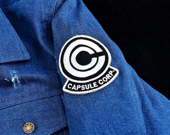 Capsule Corp Cropped Jeansjacke - Future Badehose Anime Cosplay Streetwear
