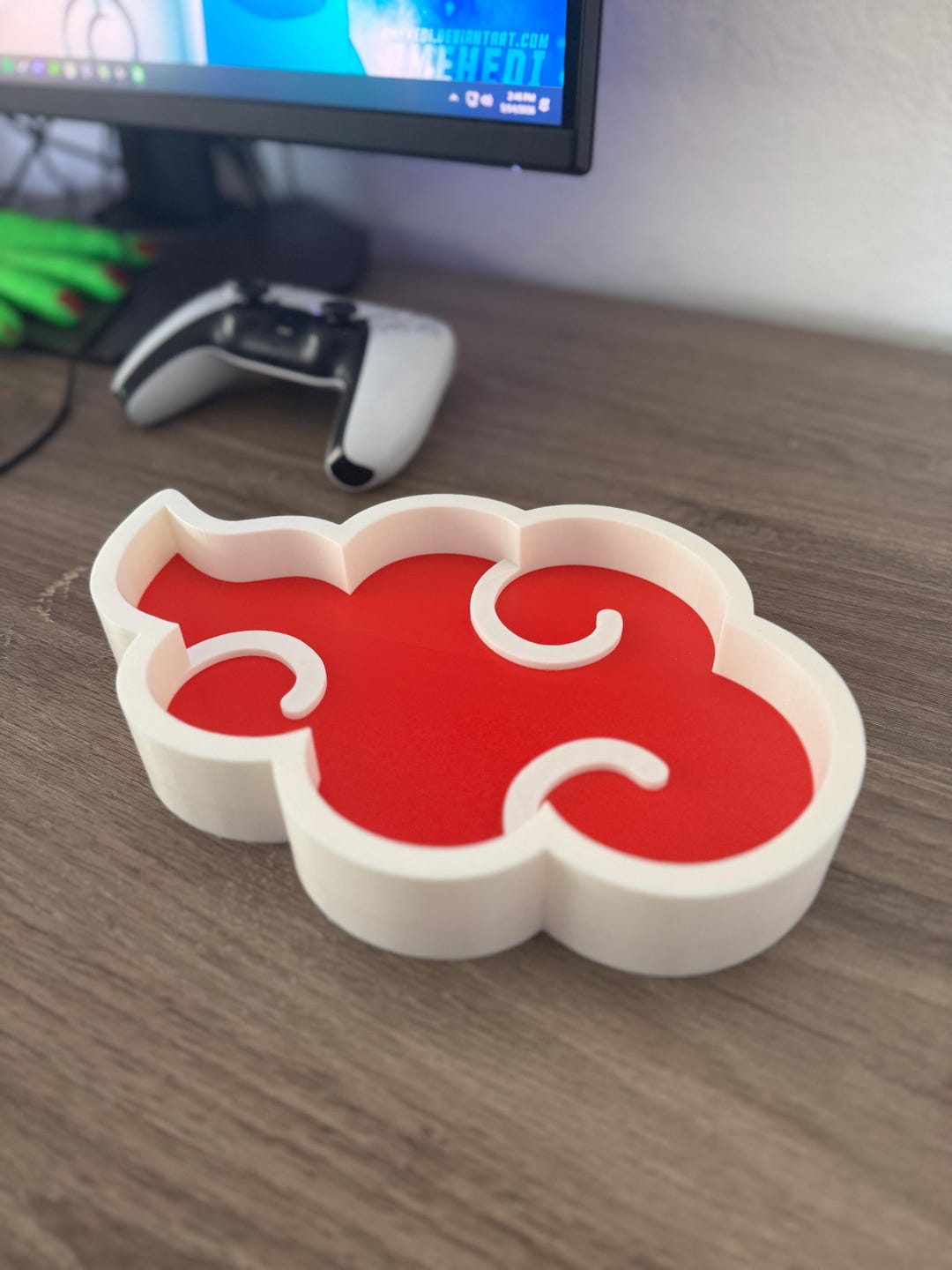 Naruto Akatsuki Cloud Tray | 3D Printed Anime Desk Decor, Minimalist ...