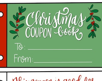 Christmas coupon booklet gift ideas handmade for family friend DIY book