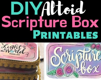 DIY Scripture Card Printables: Altoid Tin Size (PDF)