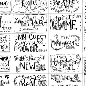 MINI Printable Scripture cards #1 - cartes inspirantes - mémoire d'écriture - cartes d'écriture d'encouragement - téléchargement numérique